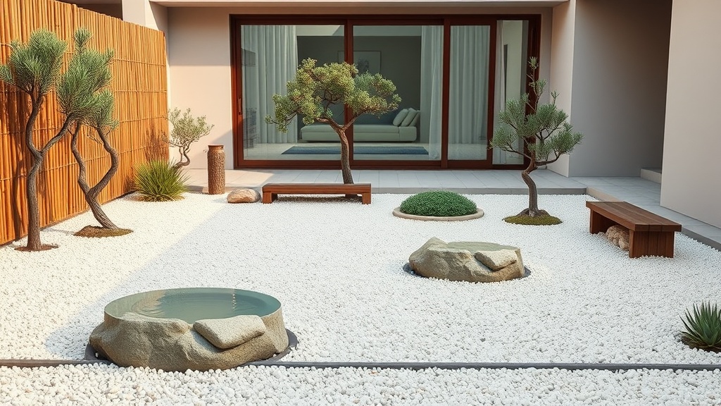 Japanese minimalist garden 4475531c