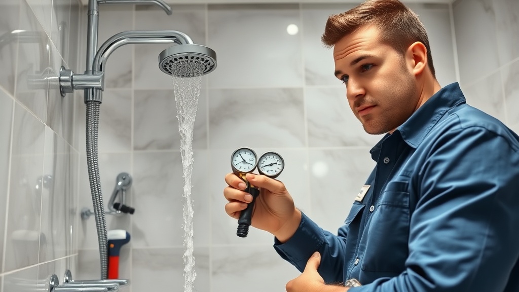 Plumber fixing low water pressure 83d035ff